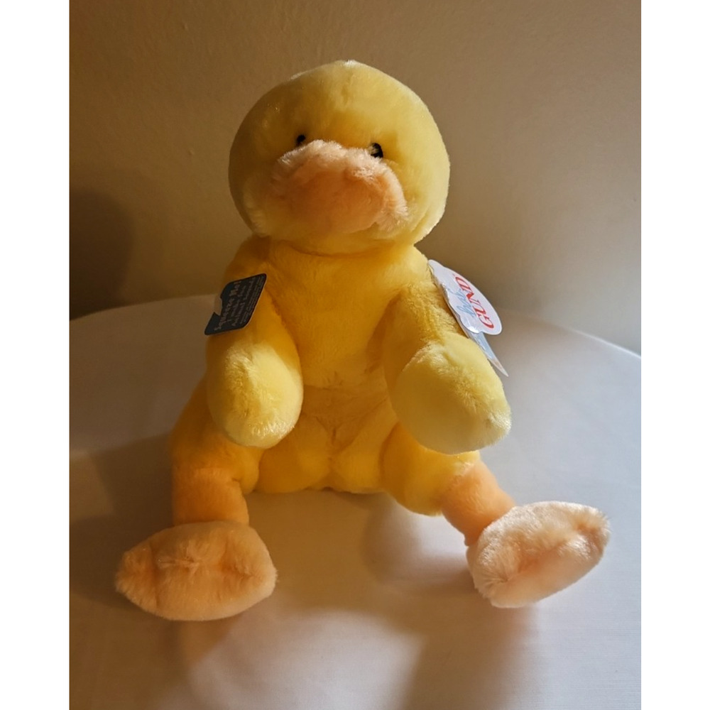 Baby Gund Sweetscoops Quacker Floppy 10" Yellow Duck Duckie 58460 Lovey Plush